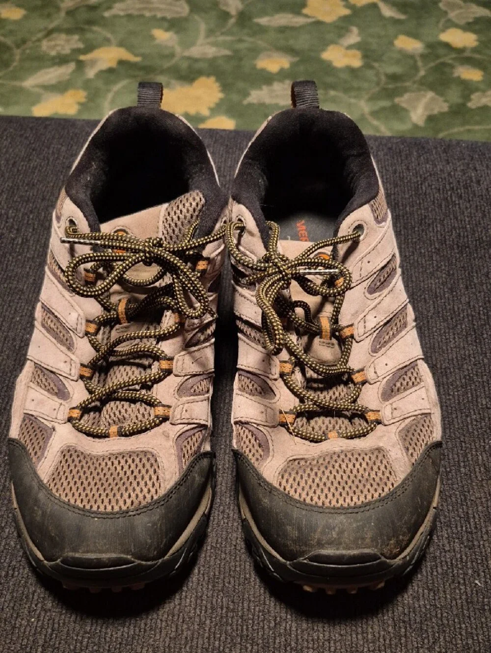 Merrell Men’s Taupe and Black Trail Hiking Shoes